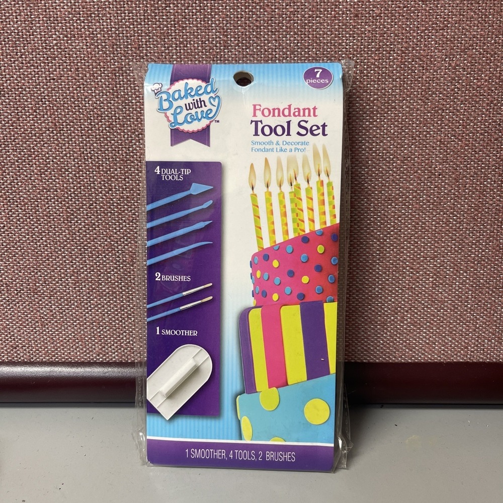 BAKED WITH LOVE NEW 7 Piece FONDANT TOOL SET
